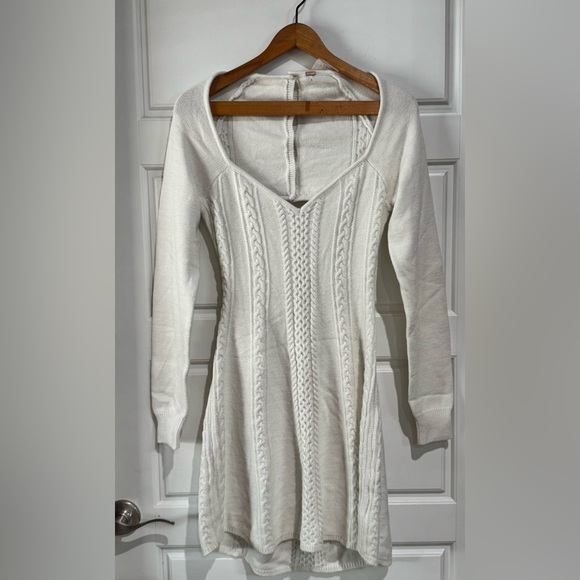 Free People Ivory Backless Knit Dress - Picture 2 of 7